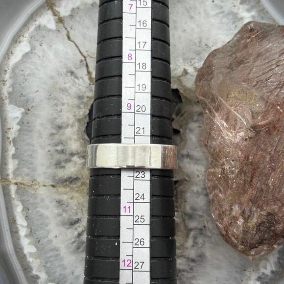 Sterling Southwestern Style Teardrop Turquoise Spiny Oyster Ring Sz 10 For Women - Picture 10 of 10